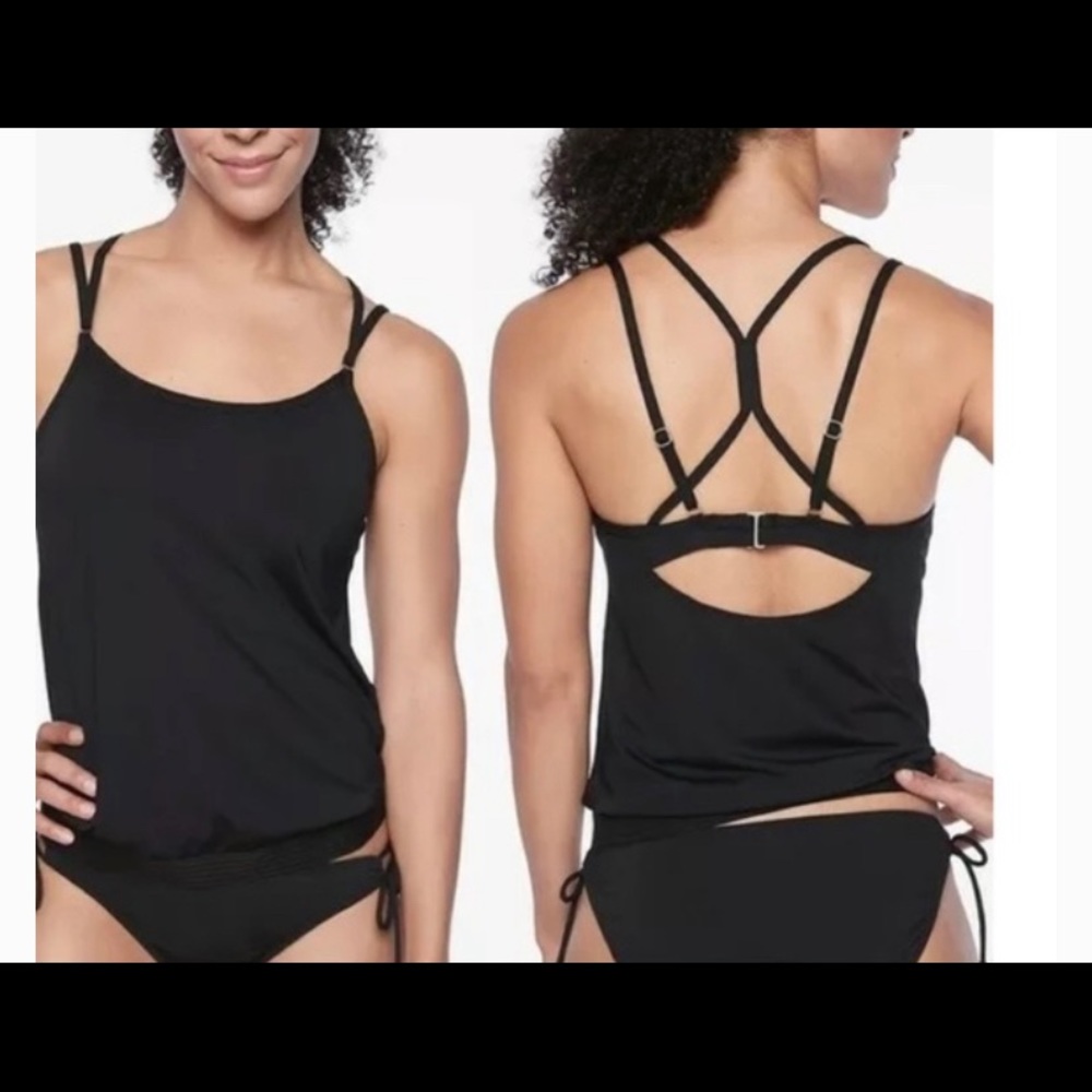Athleta cross back swim tank 34B/C & 36D/DD
